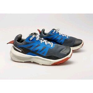 Salomon Trail Shoes Youth 2 Patrol Play Blue Black Tan Outdoor Hiking Sneakers